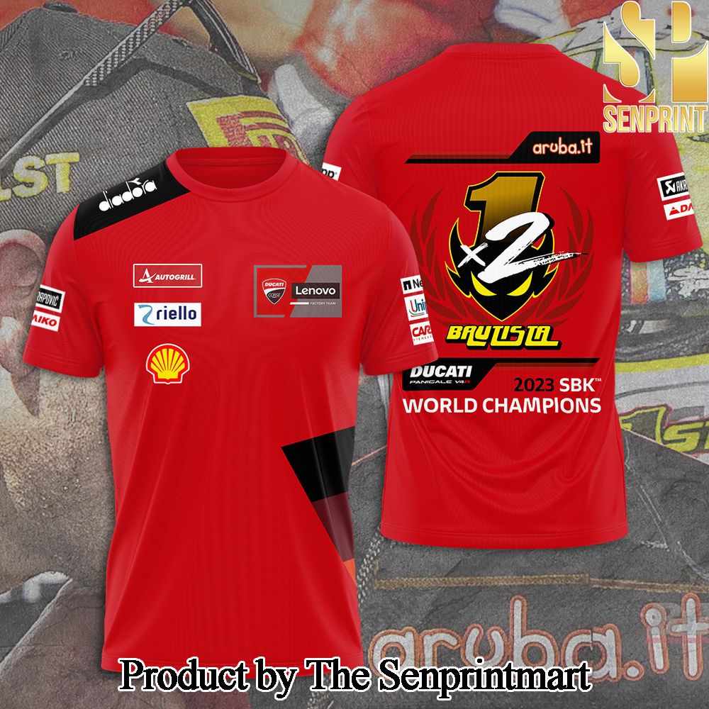 Ducati Lenovo Team x Francesco Bagnaia 3D Full Printed Shirt – SEN5142