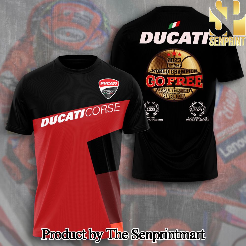 Ducati Lenovo Team x Francesco Bagnaia 3D Full Printed Shirt – SEN5224