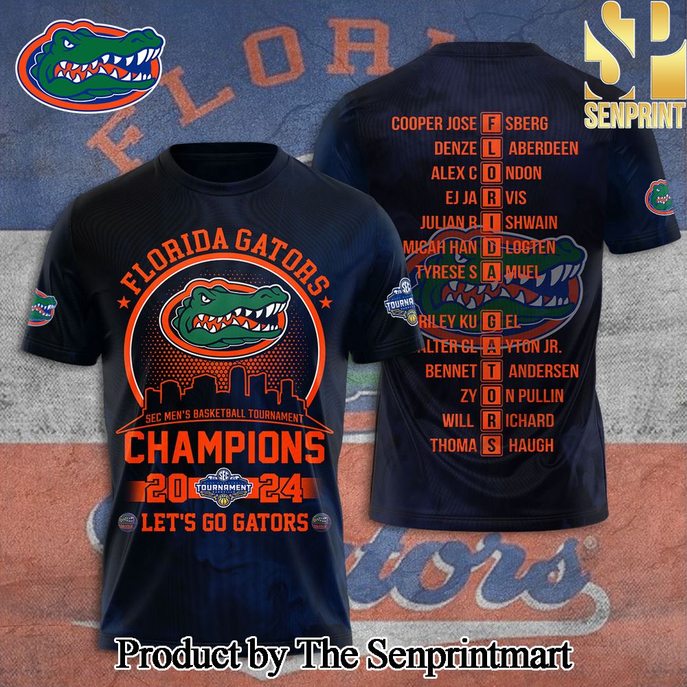 Florida Gators Men’s Basketball 3D Full Printed Shirt – SEN3940