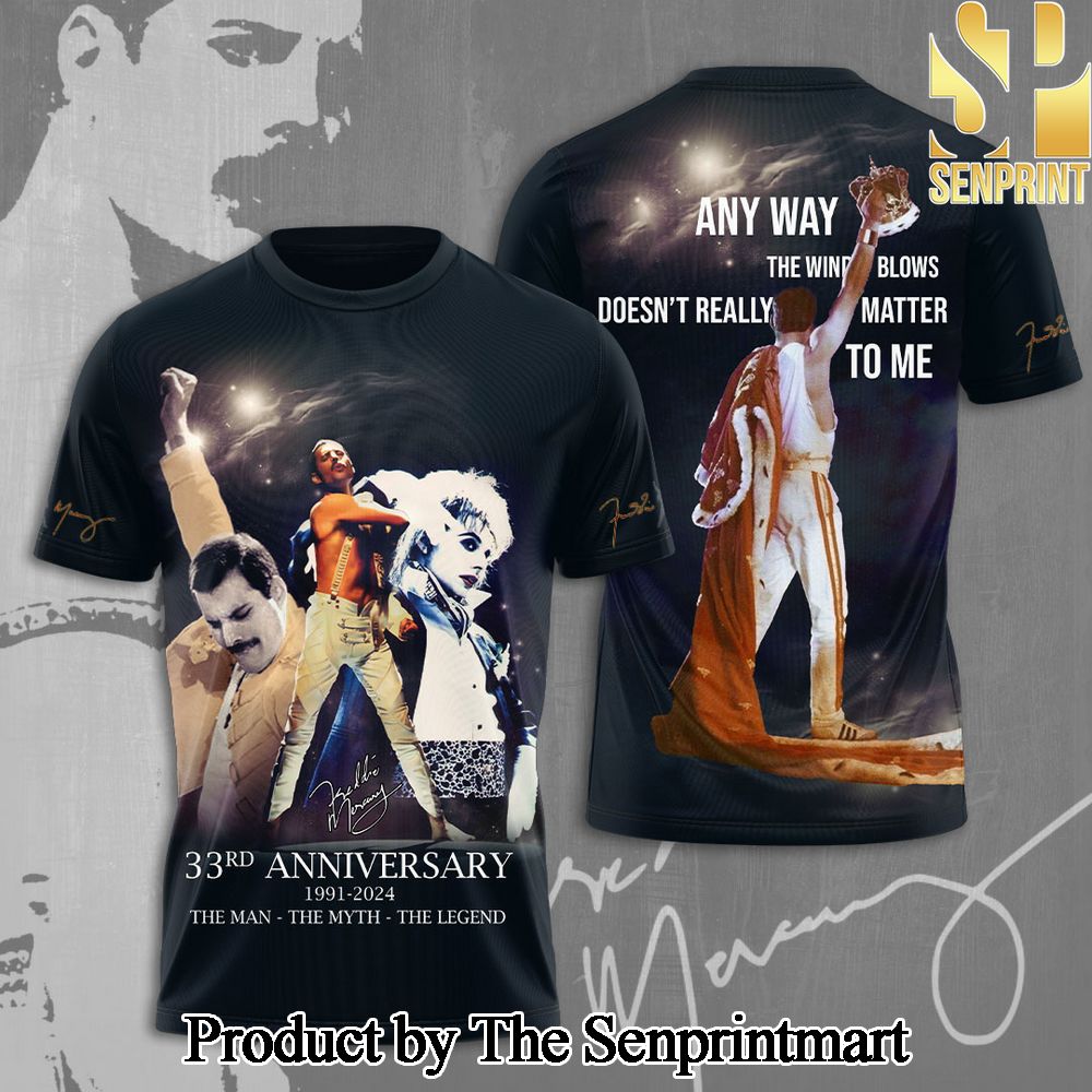 Freddie Mercury 3D Full Printed Shirt – SEN2973