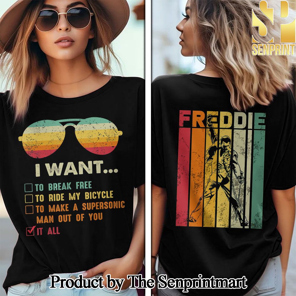 Freddie Mercury 3D Full Printed Shirt – SEN3536