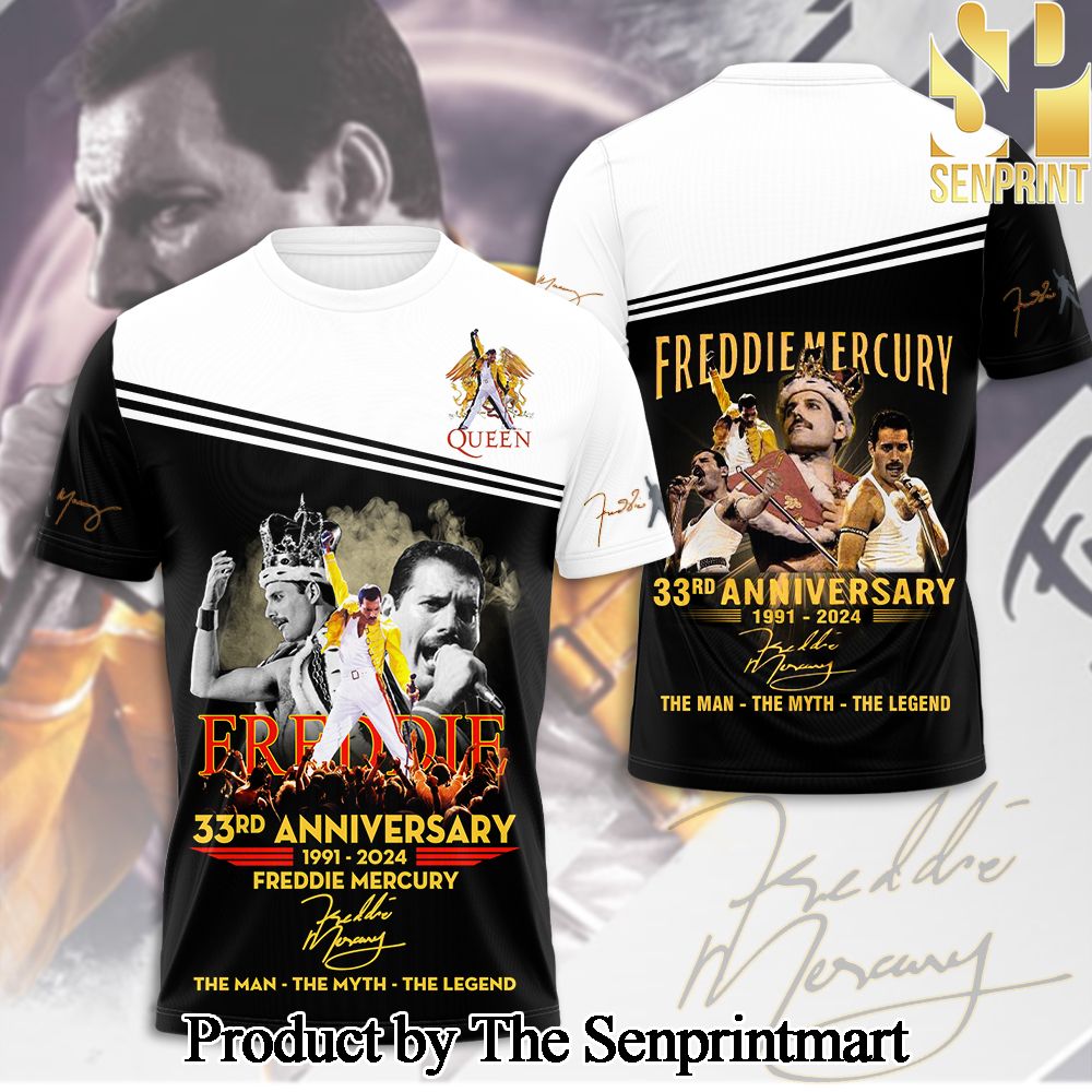 Freddie Mercury 3D Full Printed Shirt – SEN4984