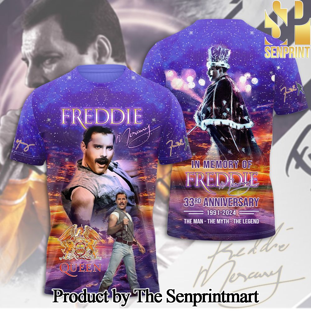 Freddie Mercury 3D Full Printed Shirt – SEN4986