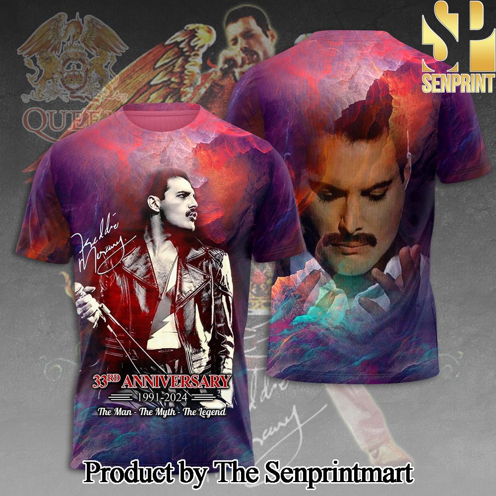 Freddie Mercury 3D Full Printed Shirt – SEN5030
