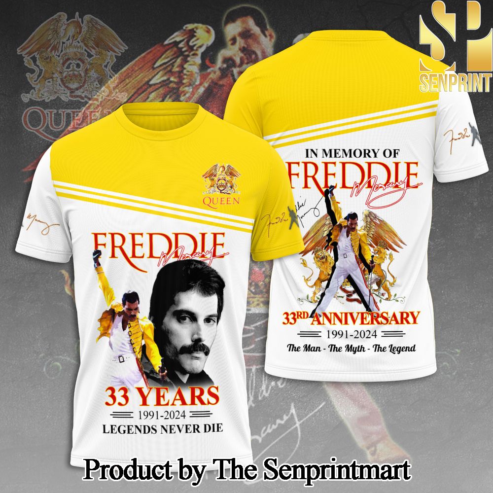 Freddie Mercury 3D Full Printed Shirt – SEN5046