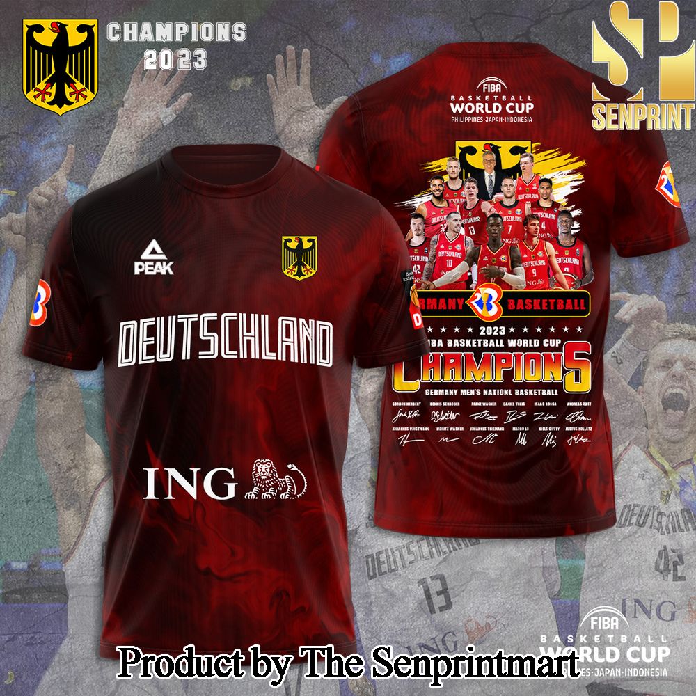 Germany Men’s National Basketball Team 3D Full Printed Shirt – SEN6934