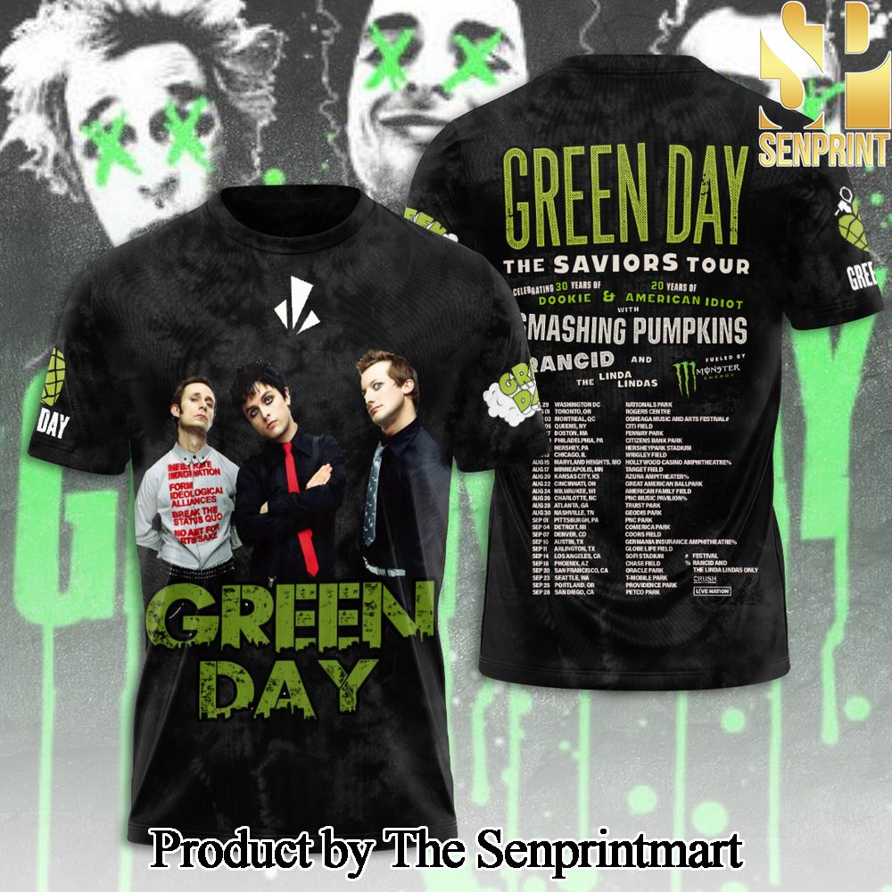 Green Day 3D Full Printed Shirt – SEN2019