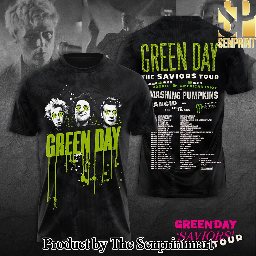 Green Day 3D Full Printed Shirt – SEN5390