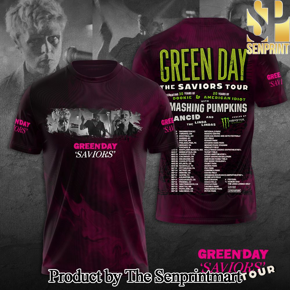 Green Day 3D Full Printed Shirt – SEN5391