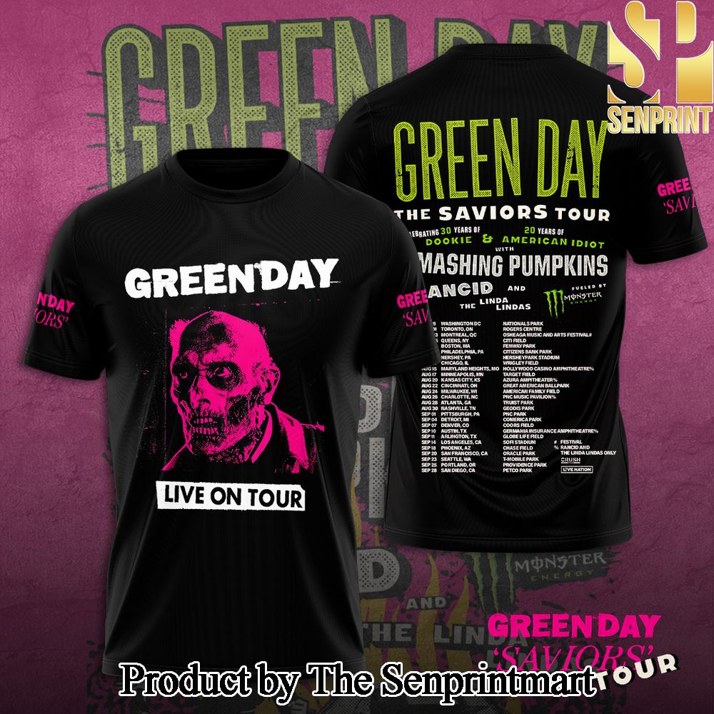 Green Day 3D Full Printed Shirt – SEN5392