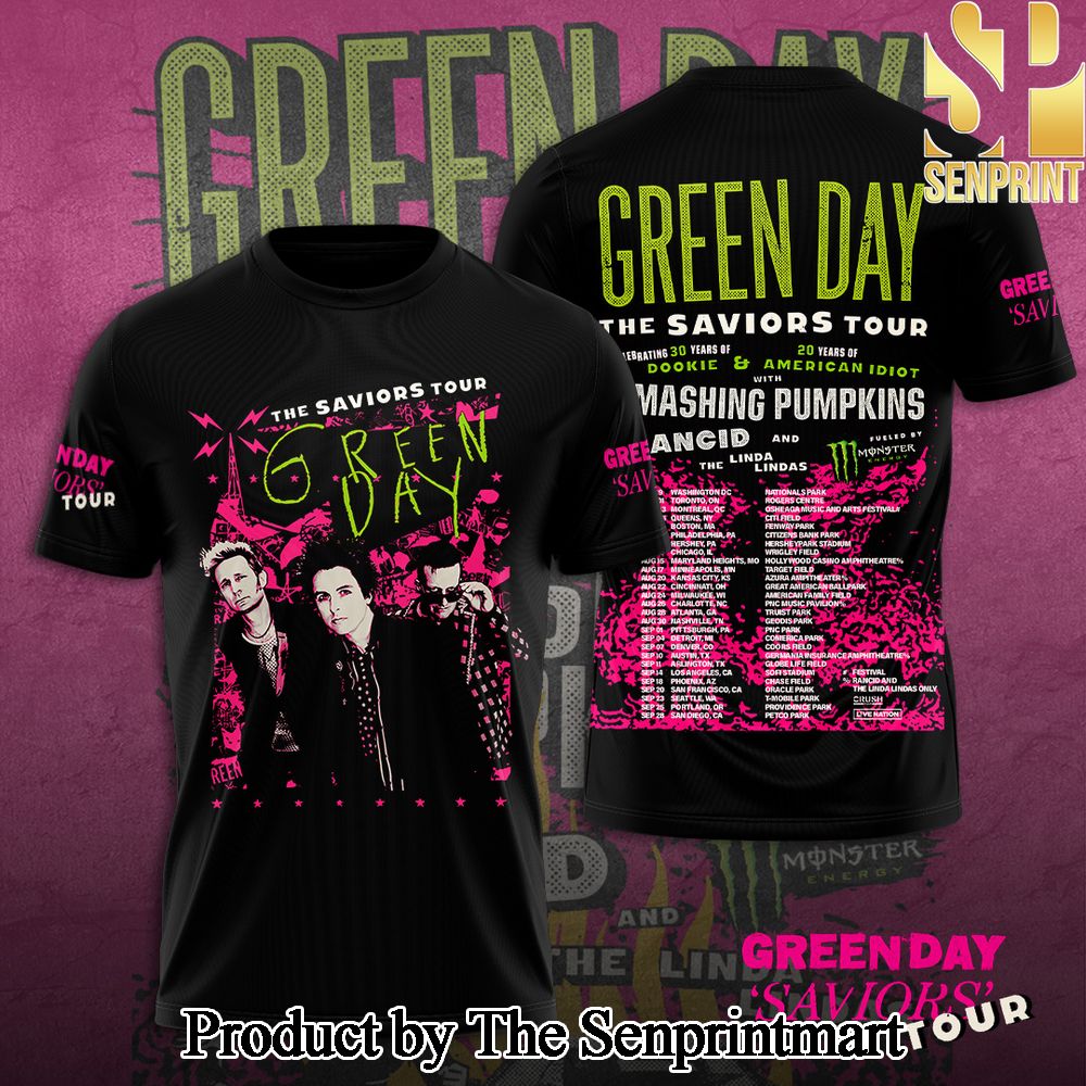 Green Day 3D Full Printed Shirt – SEN5405