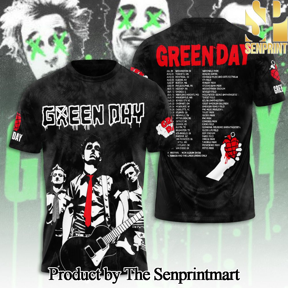 Green Day 3D Full Printed Shirt – SEN6225