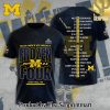 Michigan Wolverines Football 3D Full Printed Shirt – SEN3745