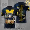 Michigan Wolverines Football 3D Full Printed Shirt – SEN4630