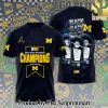 Michigan Wolverines Football 3D Full Printed Shirt – SEN4802