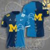 Michigan Wolverines Football x National Football League Detroit Lions 3D Full Printed Shirt – SEN4566