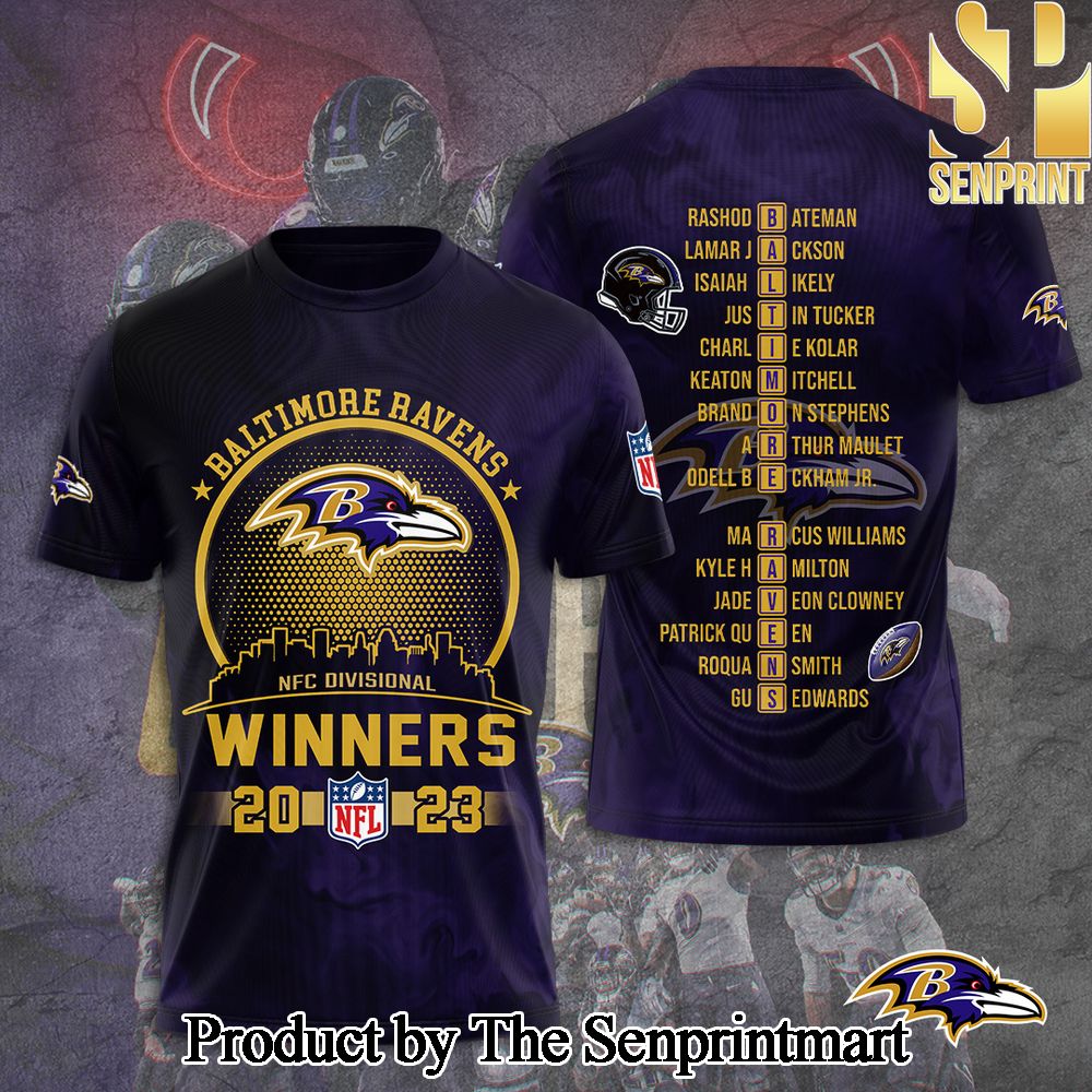 National Football League Baltimore Ravens 3D Full Printed Shirt – SEN4560