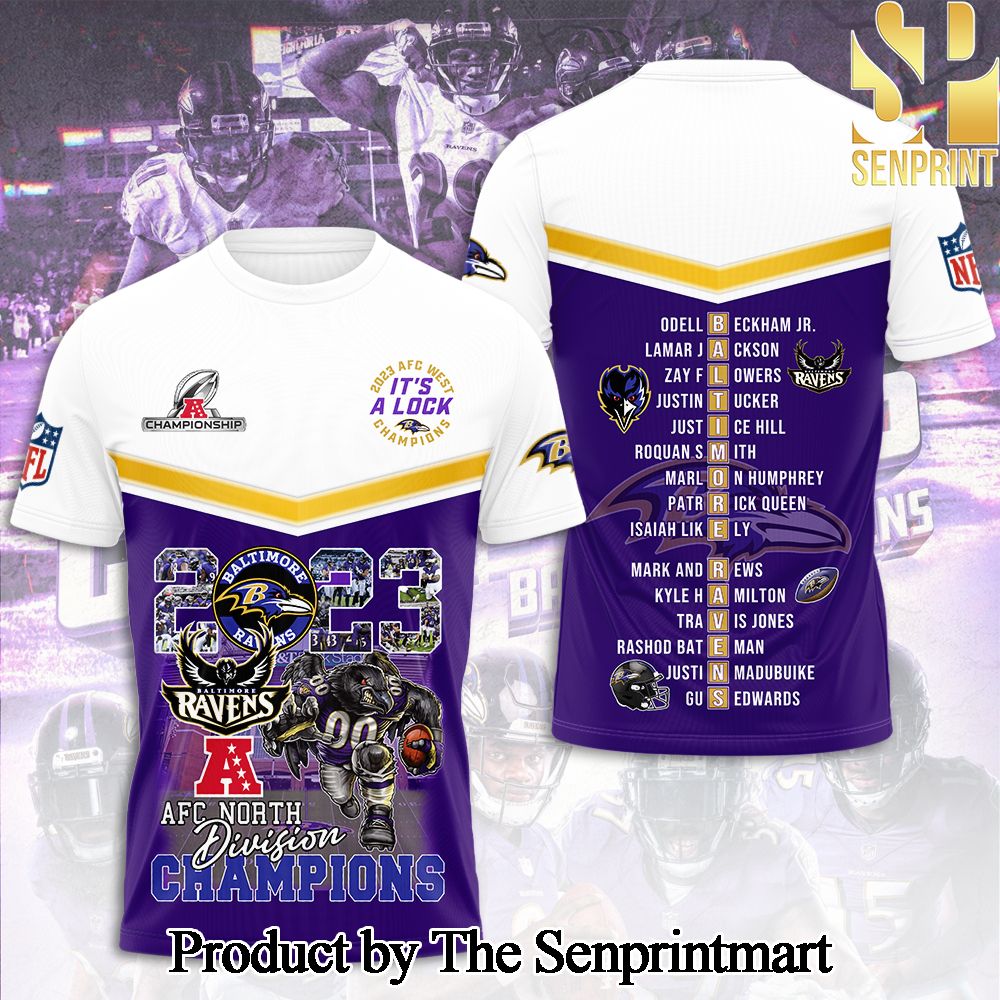 National Football League Baltimore Ravens 3D Full Printed Shirt – SEN4561