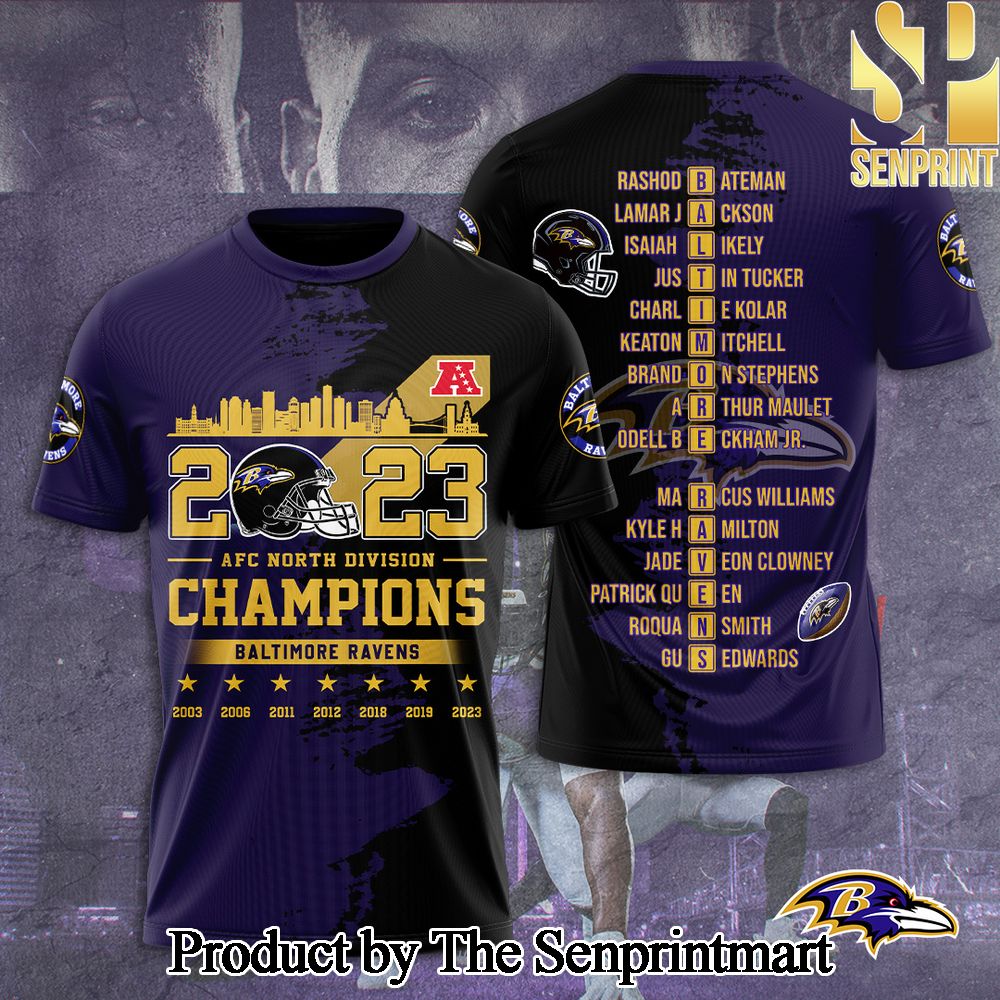 National Football League Baltimore Ravens 3D Full Printed Shirt – SEN4915