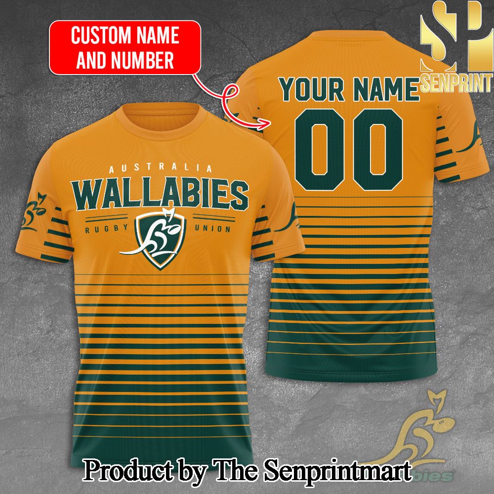 Personalized Australia x Rugby World Cup 3D Full Printed Shirt – SEN7012