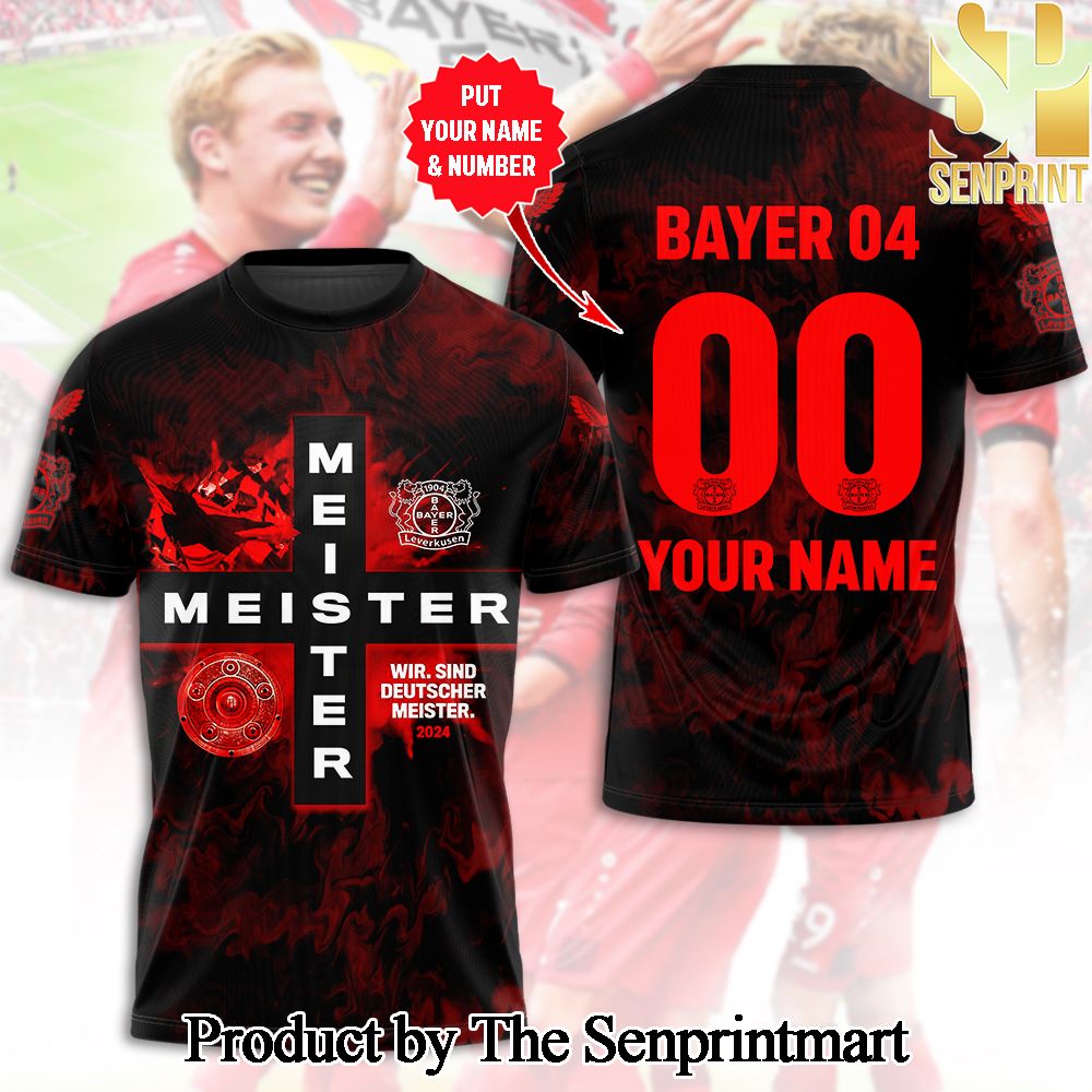 Personalized Bayer Leverkusen 3D Full Printed Shirt – SEN3324