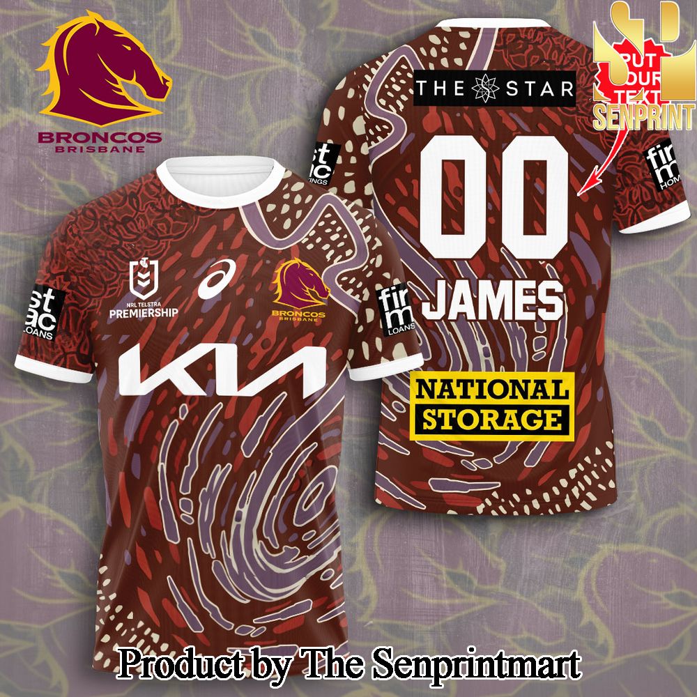 Personalized Brisbane Broncos 3D Full Printed Shirt – SEN3018