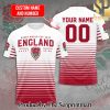 Personalized England x Rugby World Cup 3D Full Printed Shirt – SEN7010