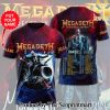 Personalized Rock Band Megadeth 3D Full Printed Shirt – SEN2773