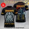 Personalized Rock Band Megadeth 3D Full Printed Shirt – SEN3009