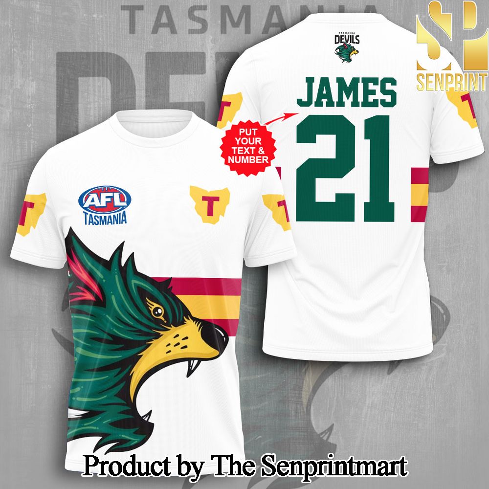 Personalized Tasmania Devils FC 3D Full Printed Shirt – SEN3830