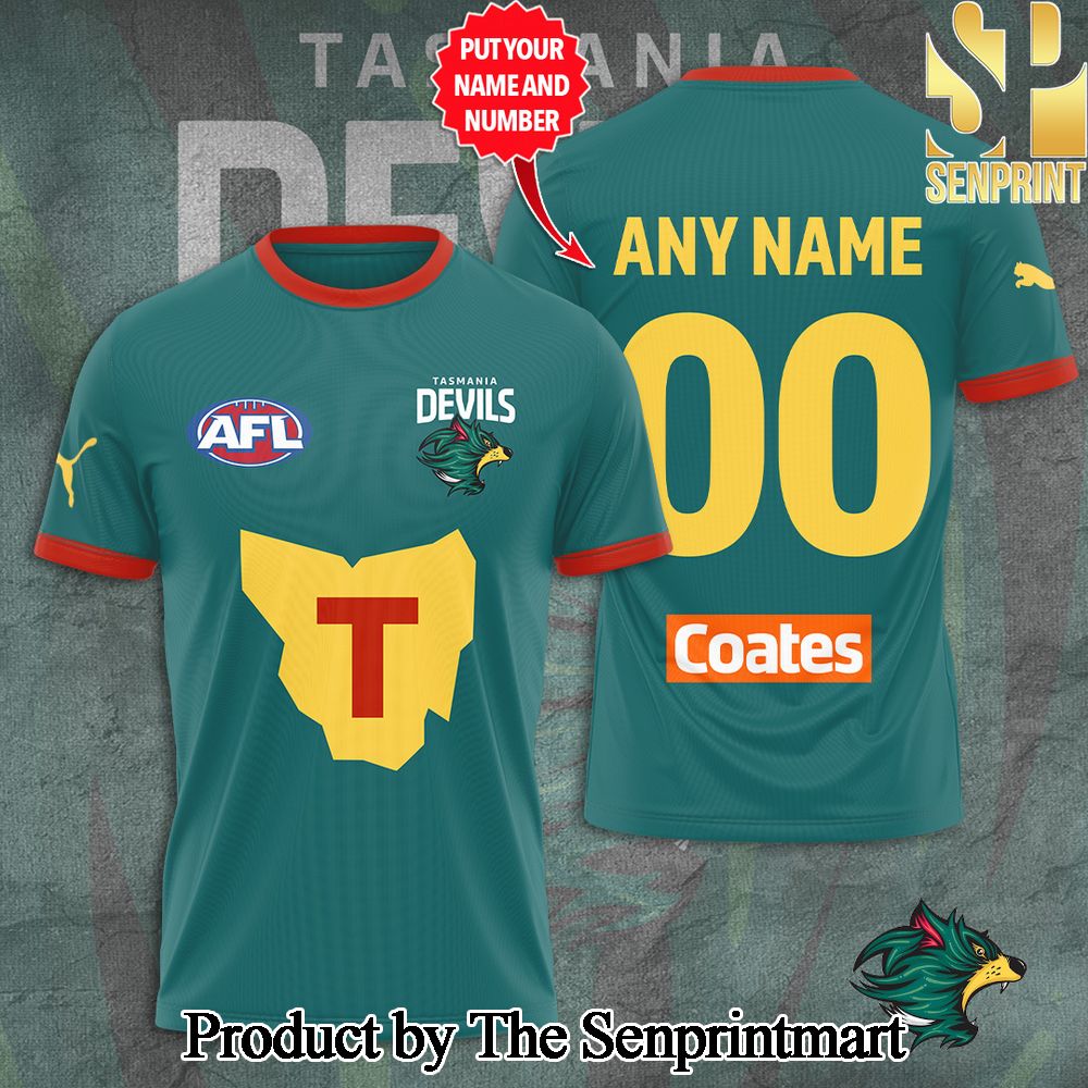 Personalized Tasmania Devils FC 3D Full Printed Shirt – SEN3869