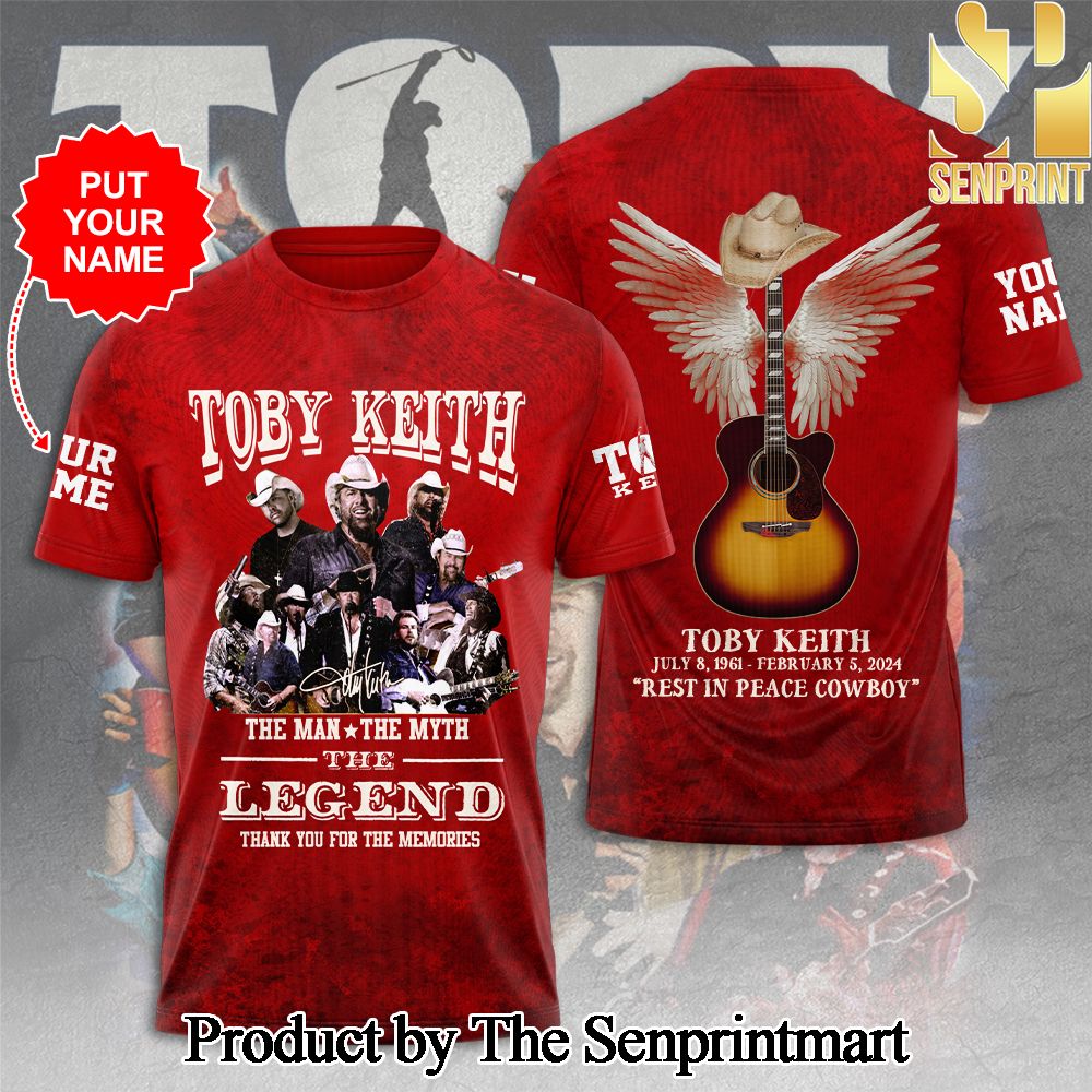 Personalized Toby Keith 3D Full Printed Shirt – SEN5958