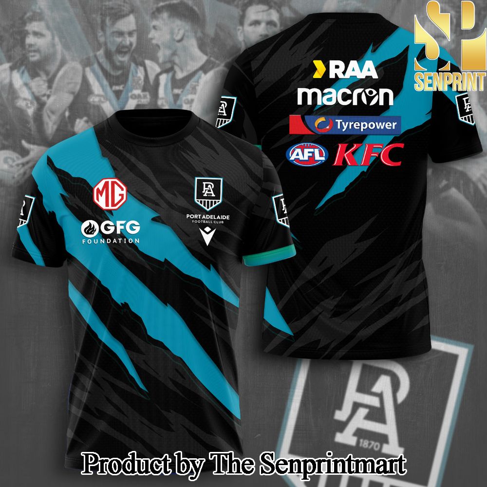 Port Adelaide 3D Full Printed Shirt – SEN5495