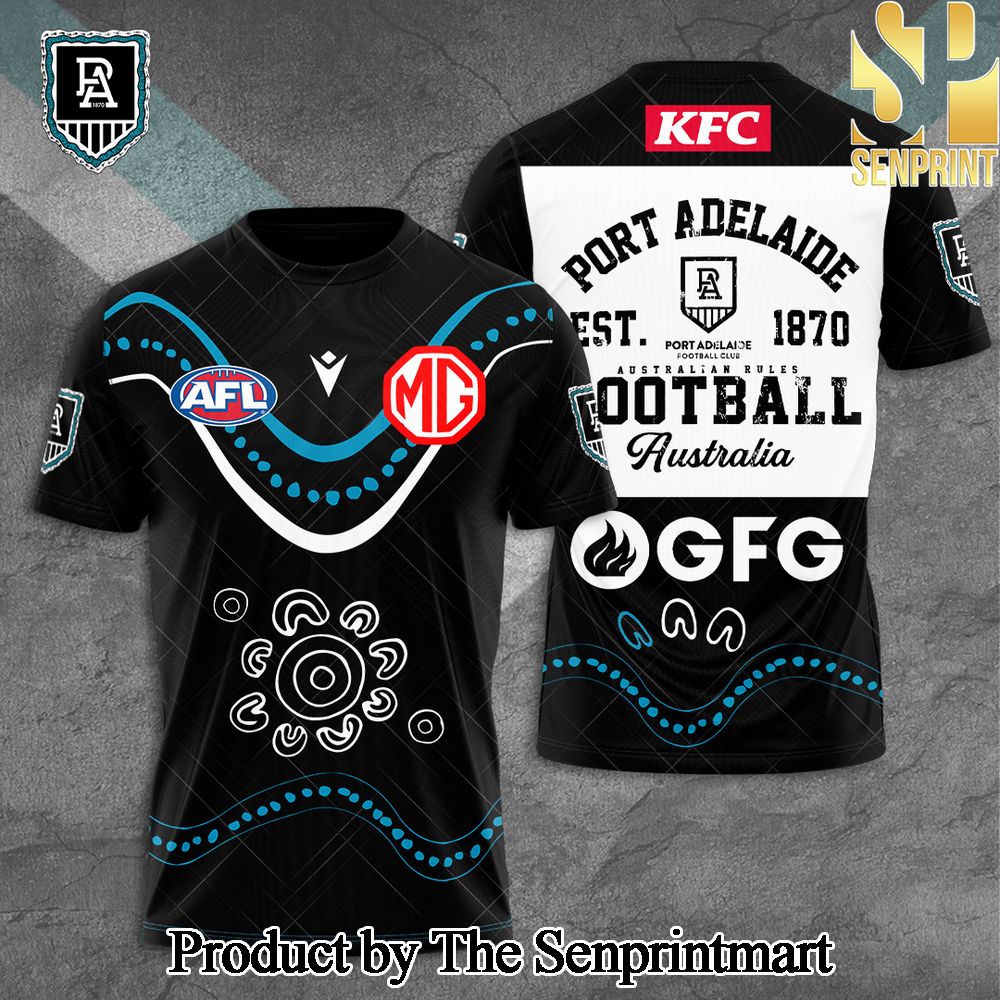 Port Adelaide FC 3D Full Printed Shirt – SEN2841