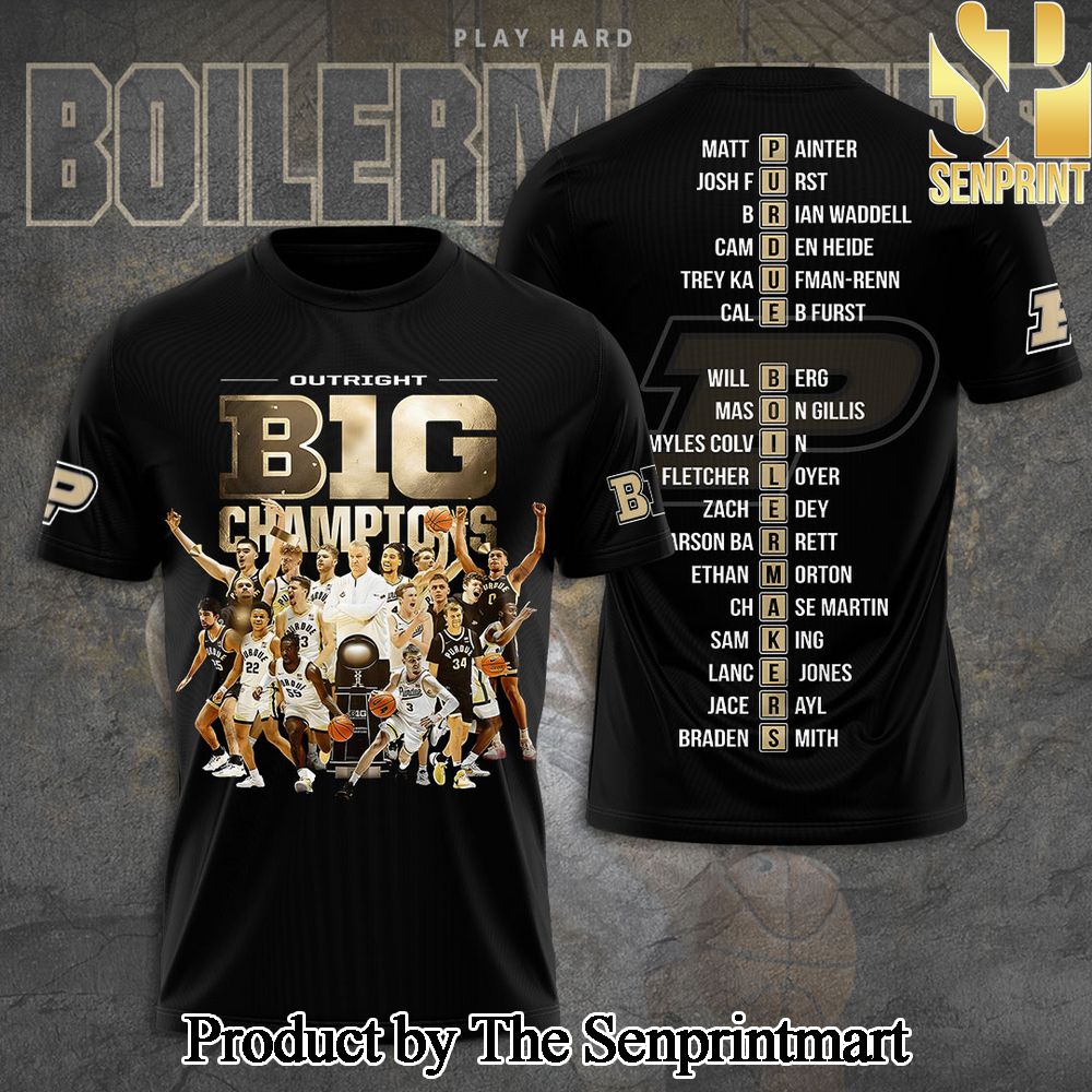 Purdue Boilermakers Men’s Basketball 3D Full Printed Shirt – SEN3986