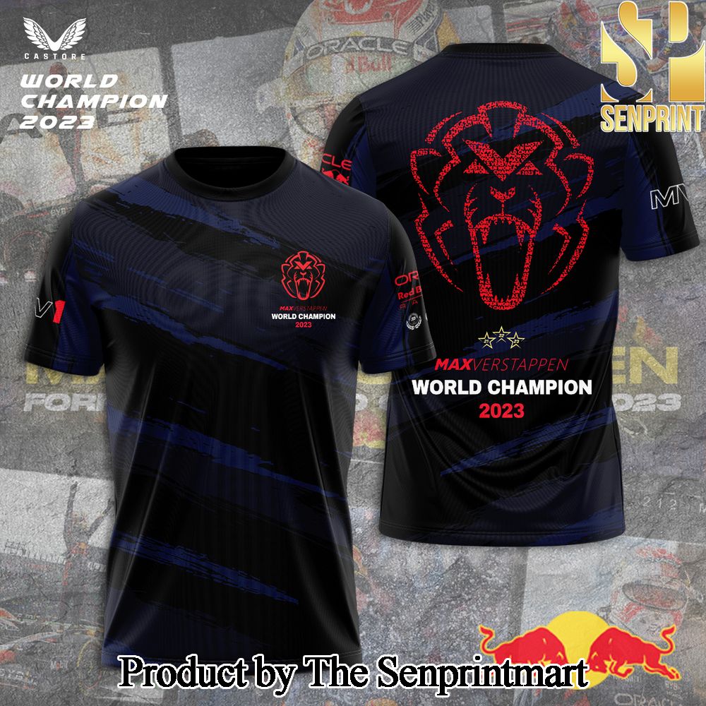 Red Bull Racing F1 2023 Champion 3D Full Printed Shirt – SEN6580