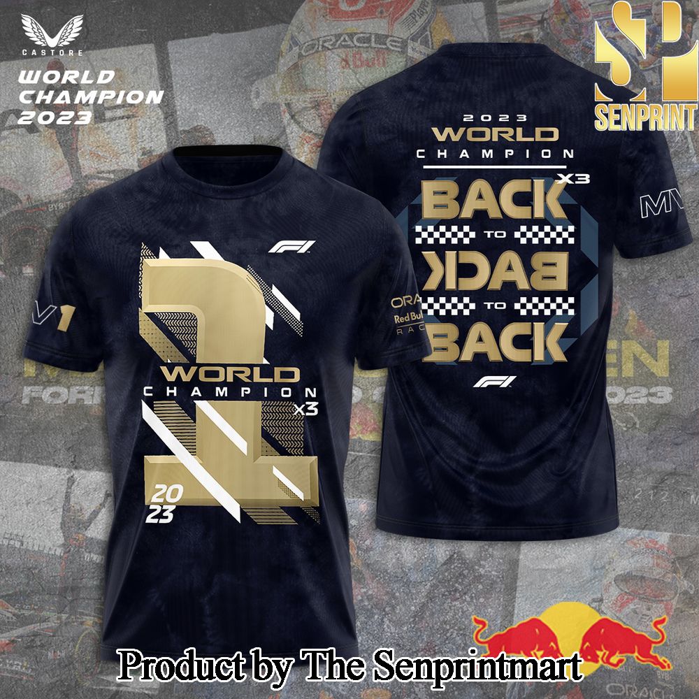 Red Bull Racing F1 2023 Champion 3D Full Printed Shirt – SEN6581