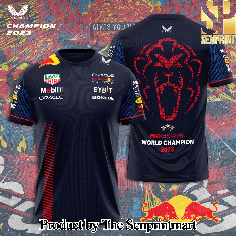 Red Bull Racing F1 2023 Champion 3D Full Printed Shirt – SEN6607