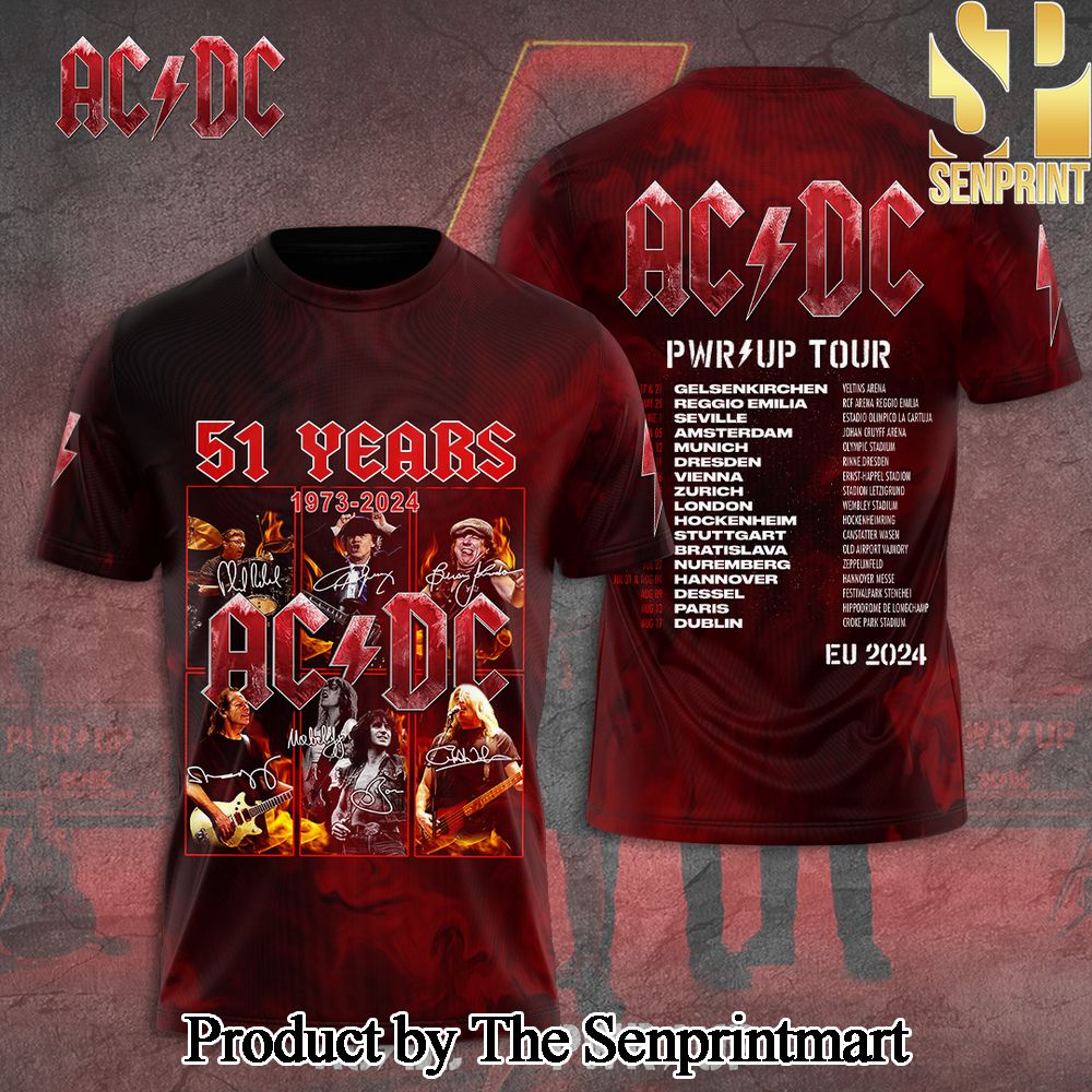 Rock Band AC DC 3D Full Printed Shirt – SEN3181