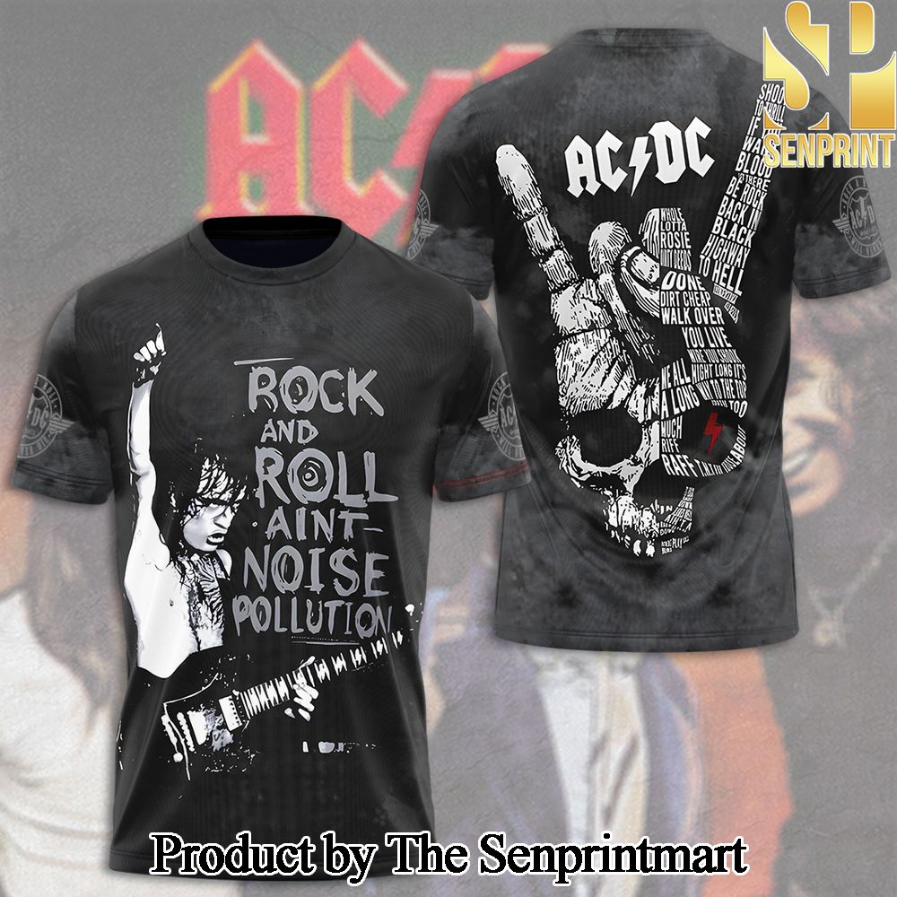 Rock Band AC DC 3D Full Printed Shirt – SEN3339