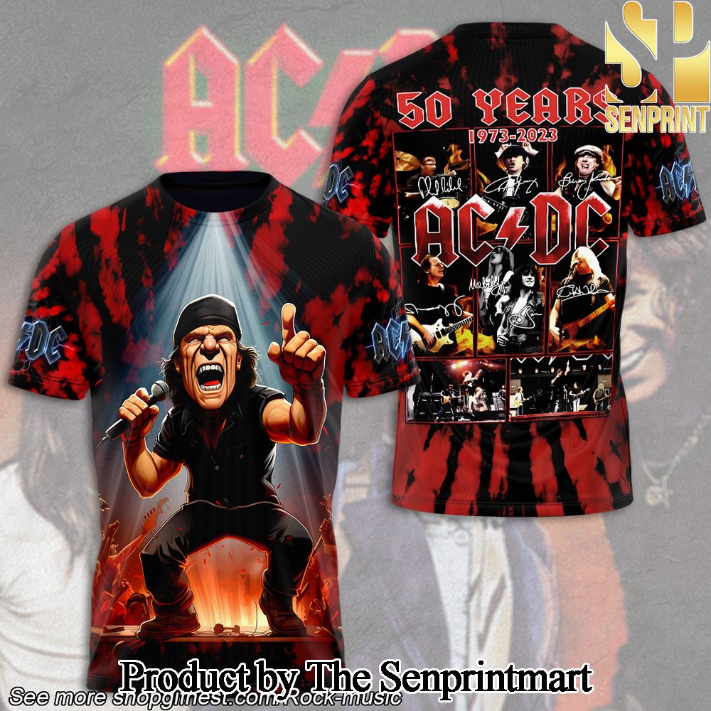 Rock Band AC DC 3D Full Printed Shirt – SEN3367