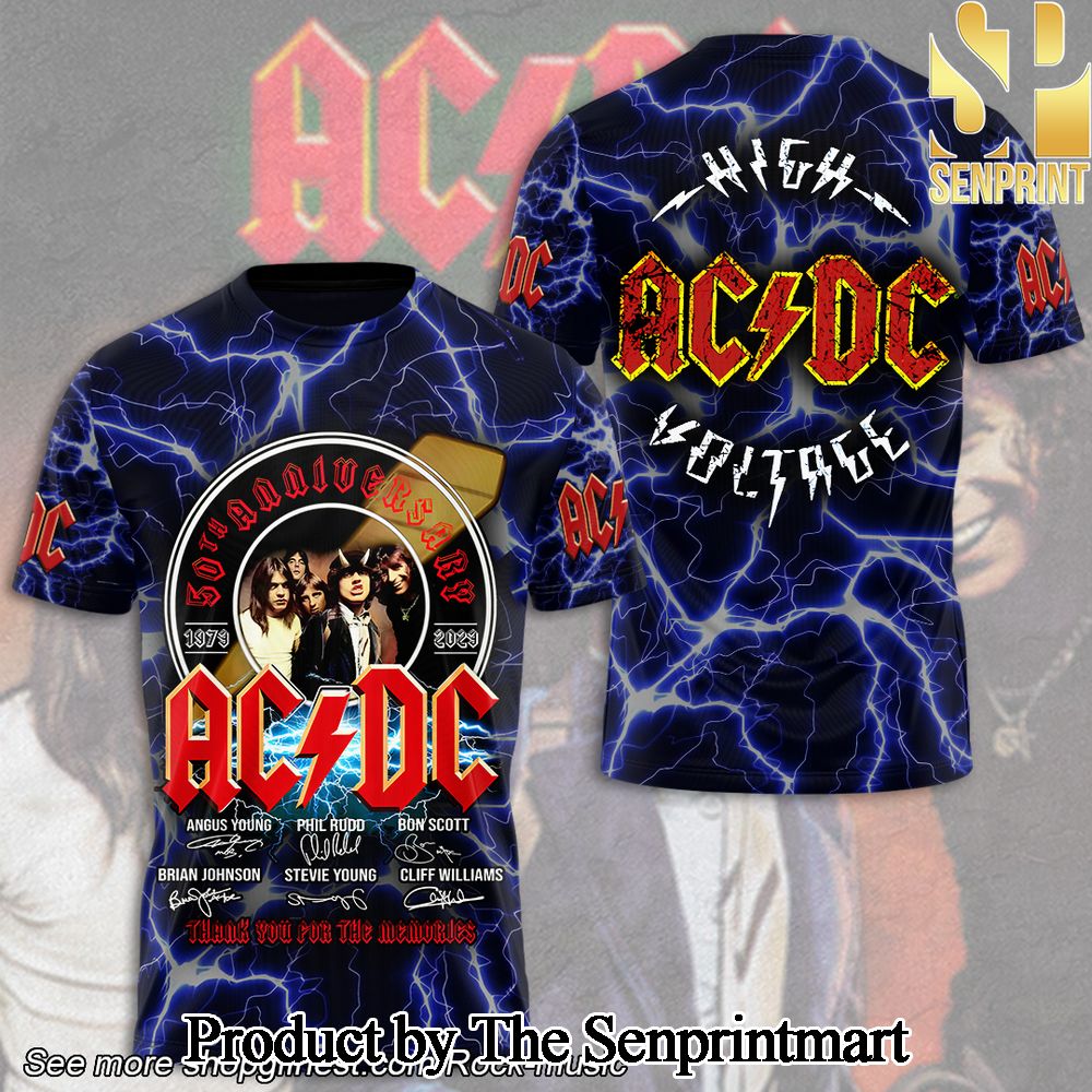 Rock Band AC DC 3D Full Printed Shirt – SEN3373