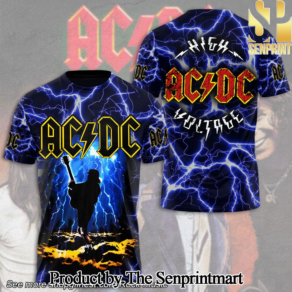 Rock Band AC DC 3D Full Printed Shirt – SEN3374