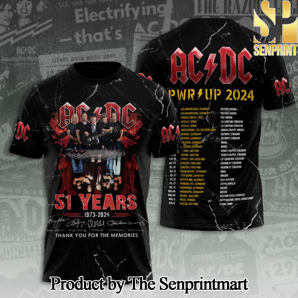 Rock Band AC DC 3D Full Printed Shirt – SEN4295