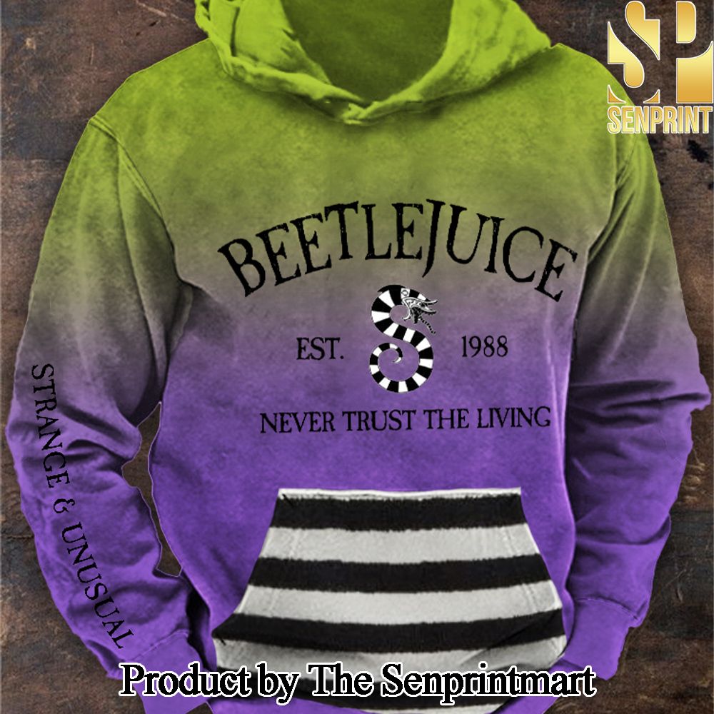 Beetlejuice EST 1988 Never Trust The Living Shirt SEN3025