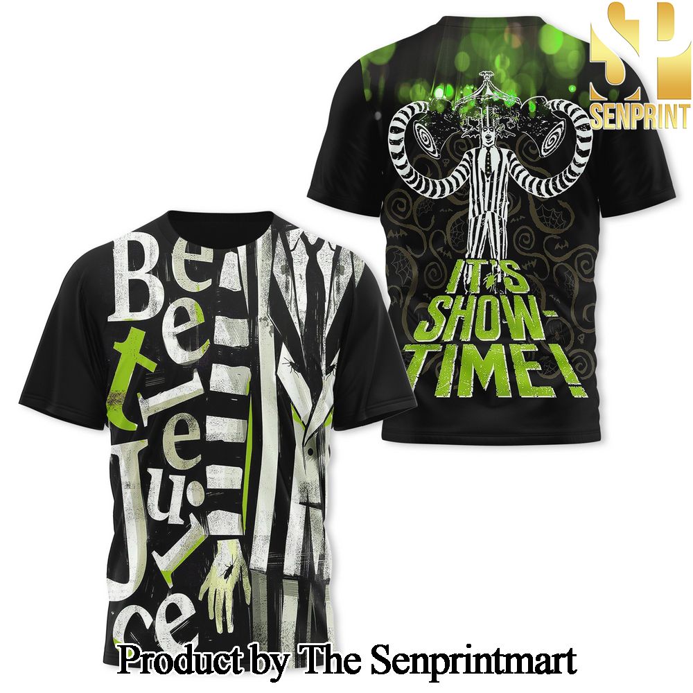 Beetlejuice It’s Showtime Full Printing Classic Shirt SEN3048