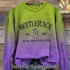 Beetlejuice EST 2024 Never Trust The Living Gift Ideas For Fans Wool Holiday Sweater SEN3050