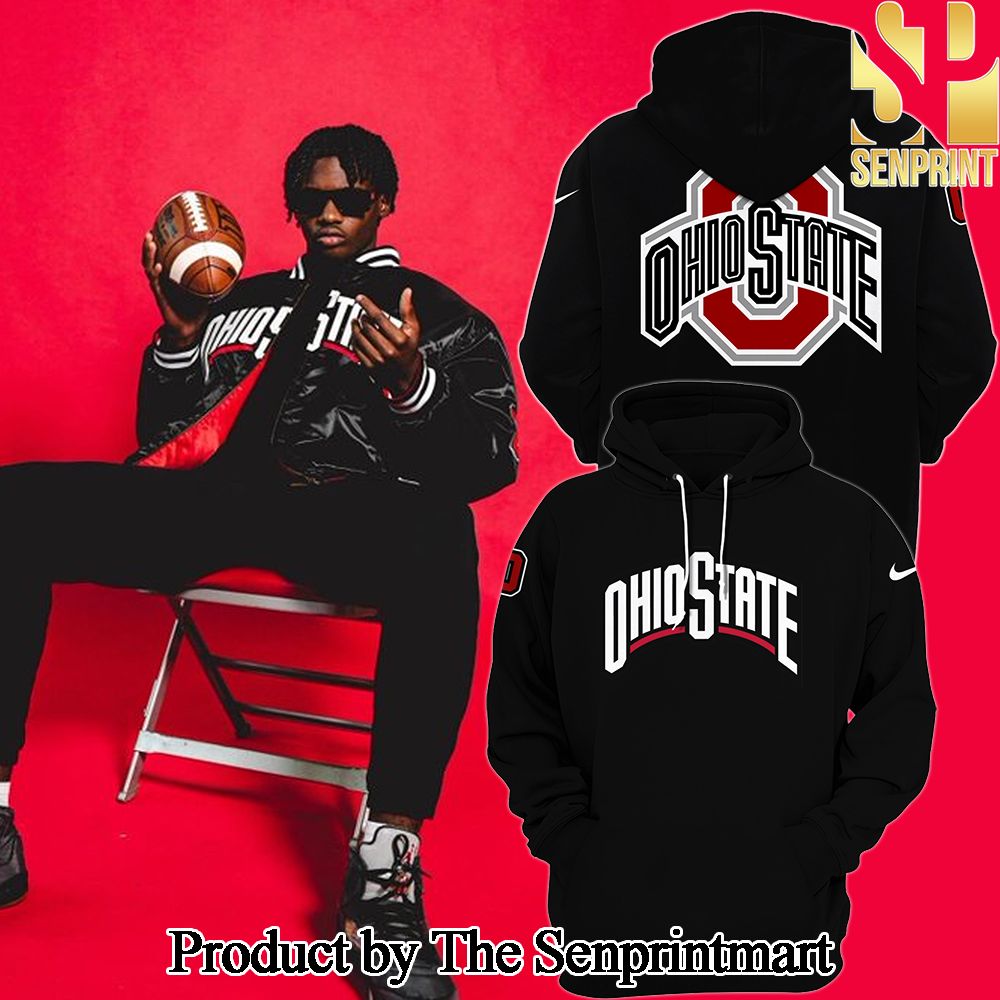 Ohio State Buckeyes Black Hoodie Joggers SEN3148