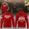 Ohio State Buckeyes Jesus Won Red Joggers 2024 SEN3128