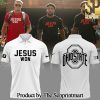 Ohio State Buckeyes Jesus Won White SweatShirt 2024 SEN3127